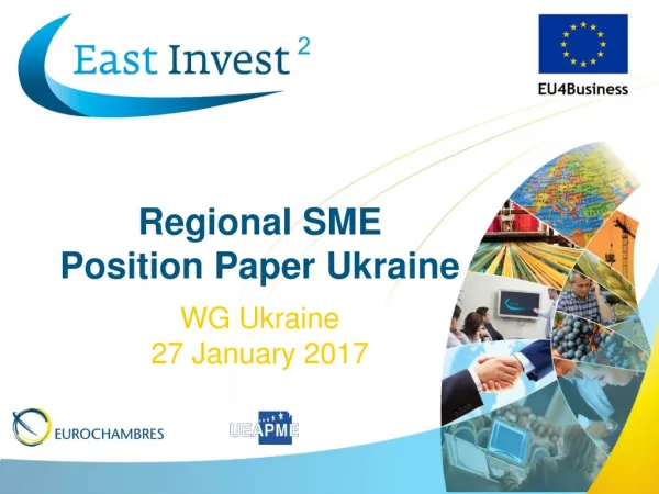 Regional SME Position Paper Ukraine WG Ukraine 27 January 2017