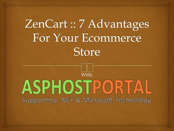ZenCart 7 Advantages For Your Ecommerce Store