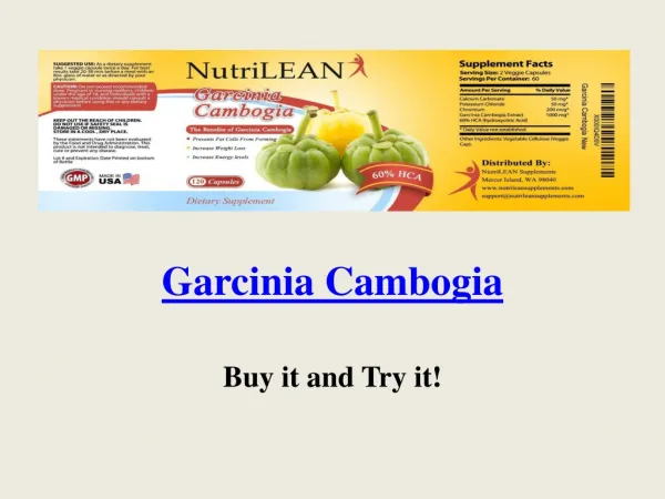 Garcinia Cambogia Lean