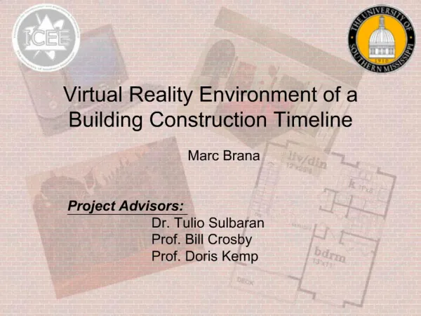 Virtual Reality Environment of a Building Construction Timeline
