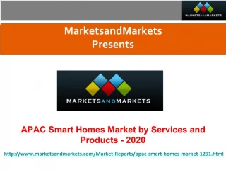 APAC Smart Homes Market Worth $9.28 Billion by 2020 - slide 1