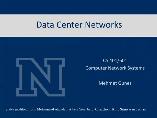 Data Center Networks