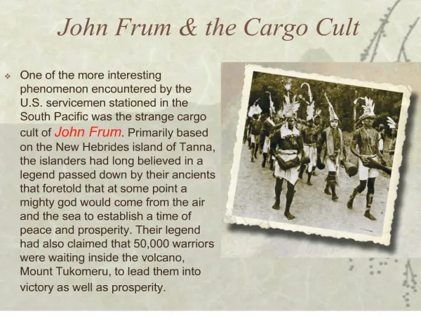 john frum the cargo cult