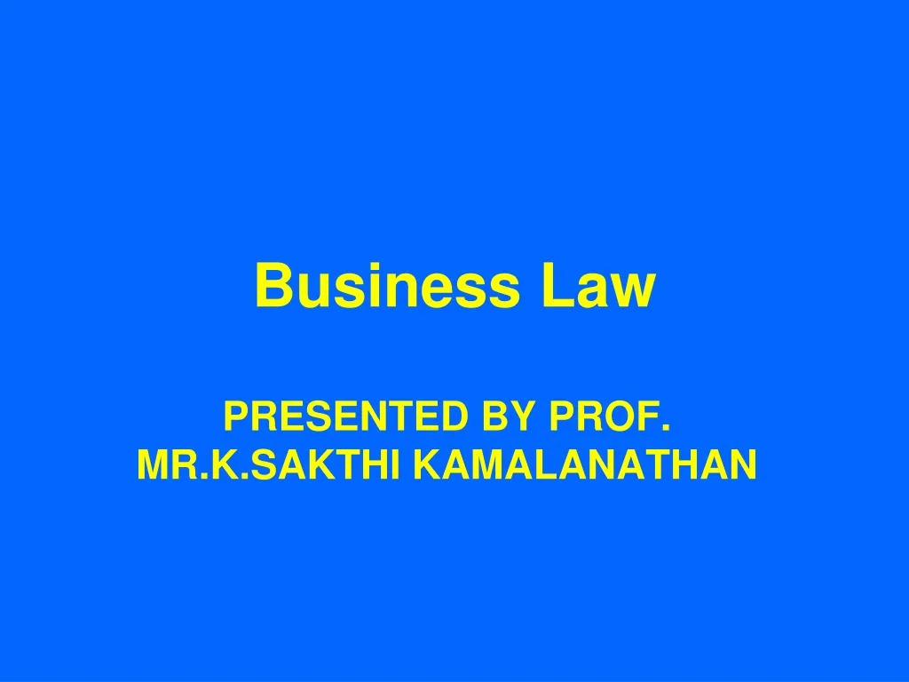 business law