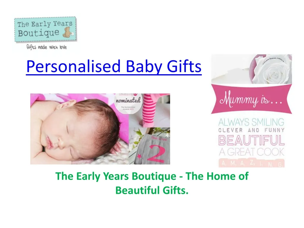 personalised b aby gifts
