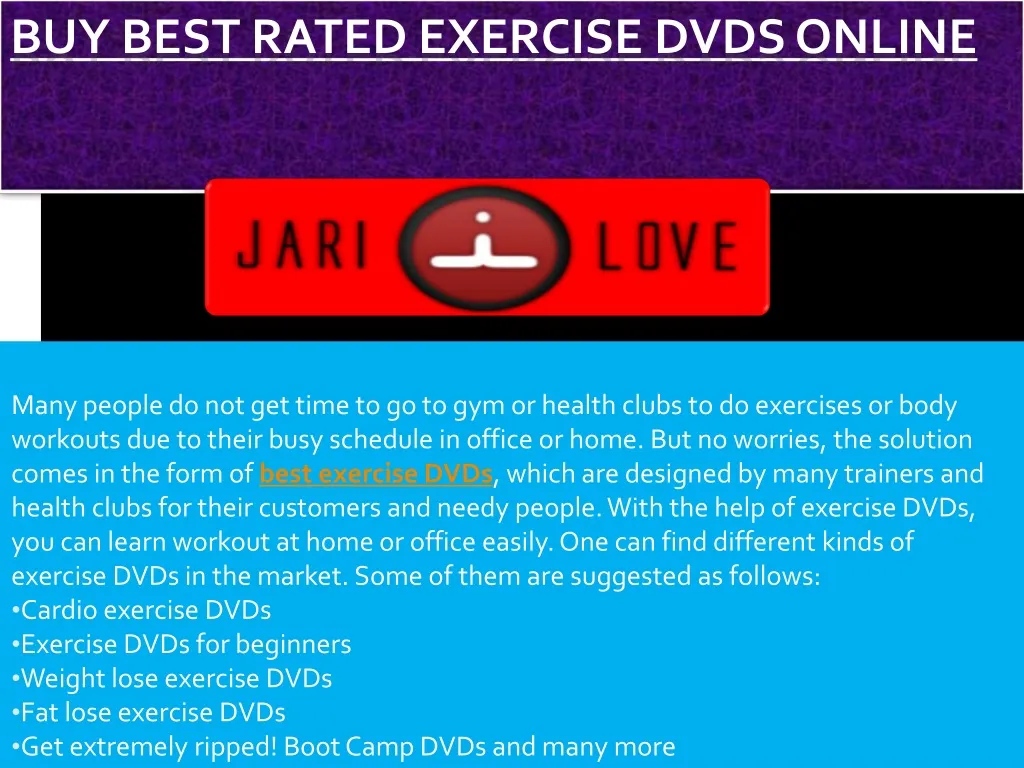 buy best rated exercise dvds online