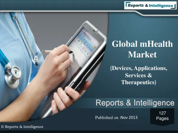 mHealth Market (Devices,Applications,Services,Therapeutics)