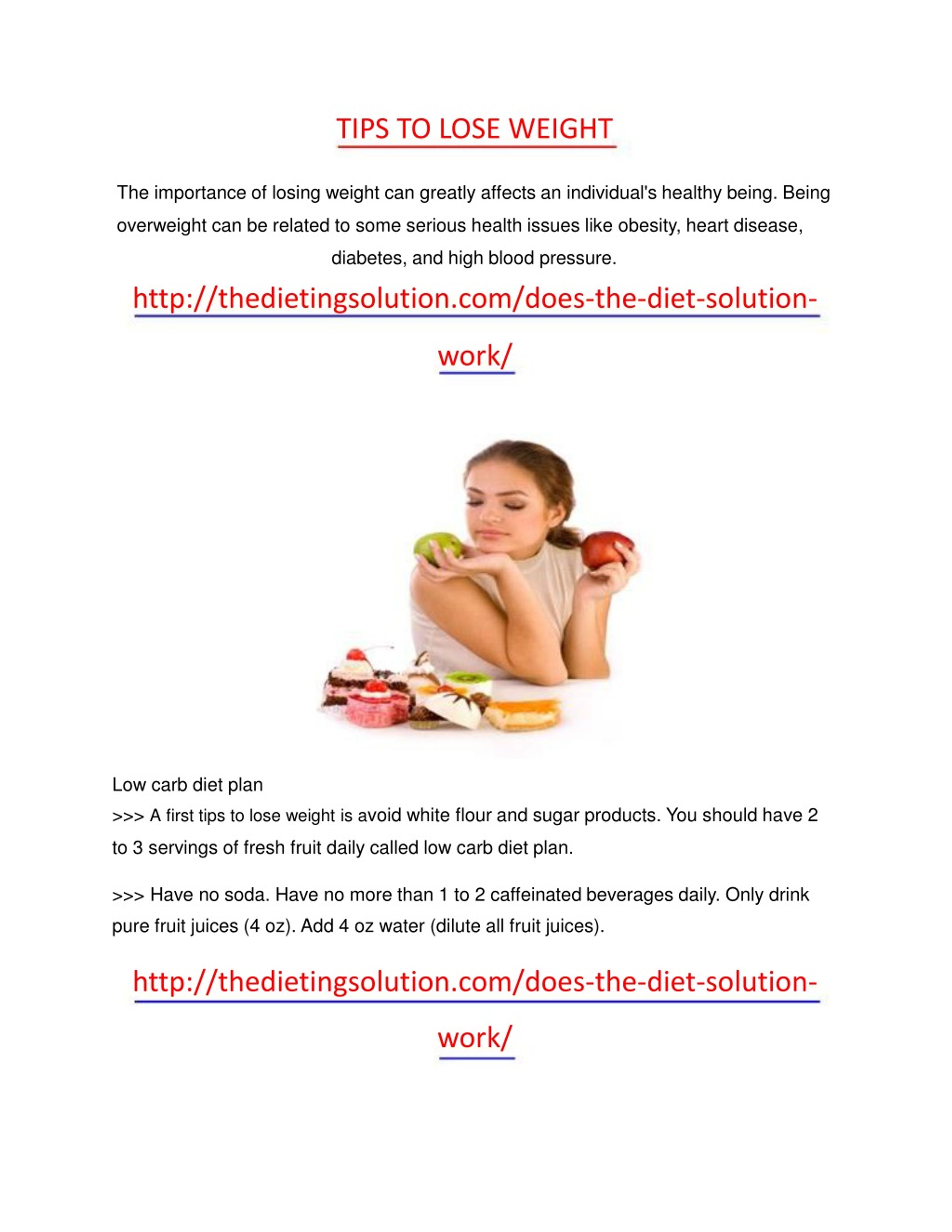 PPT - tips to lose weight PowerPoint Presentation, free download - ID ...