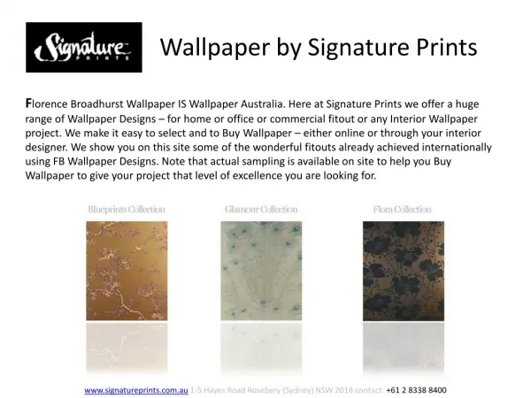 wallpaper by signature prints