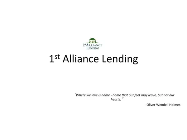 1st Alliance Lending,LLC