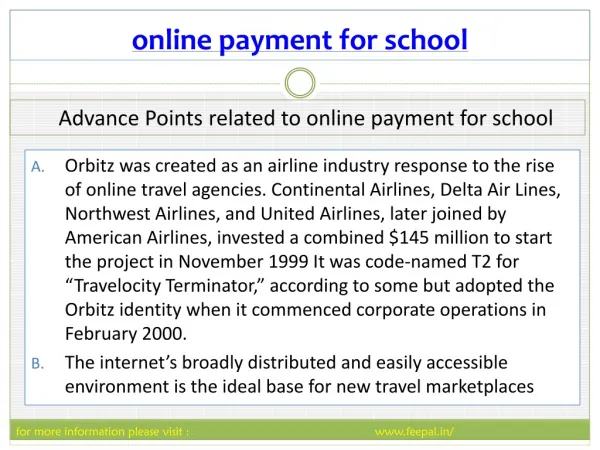 Feepal provide eassy way submited online payment for school