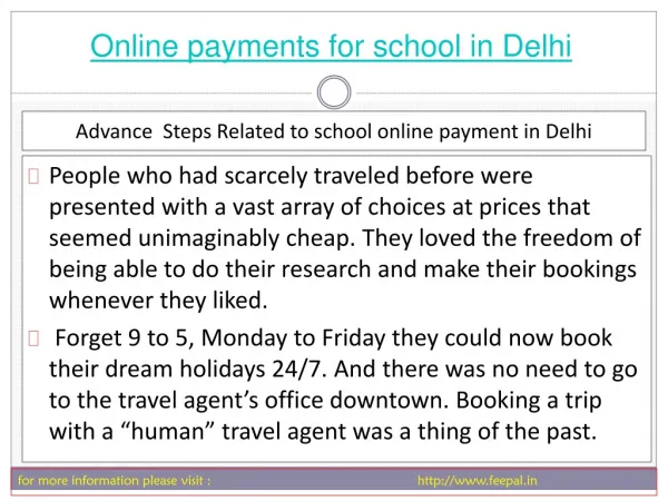 Best portal for best online payment for school in Delhi