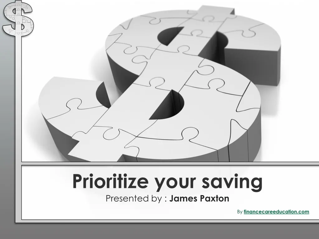 prioritize your saving