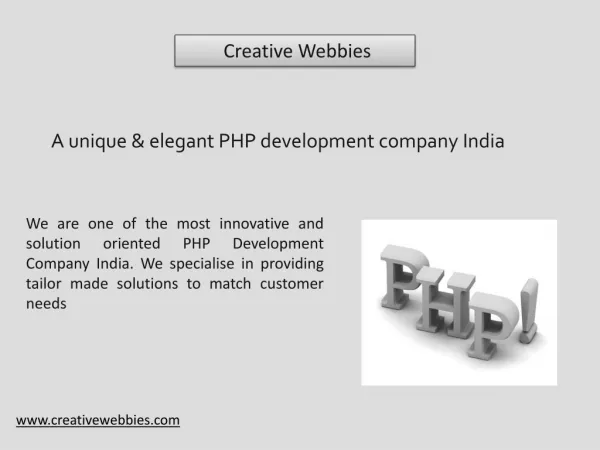 PHP Development Company India