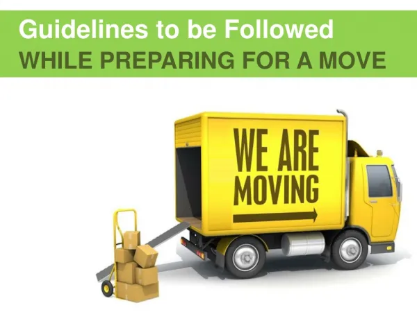 Preparation and packing tips for moving