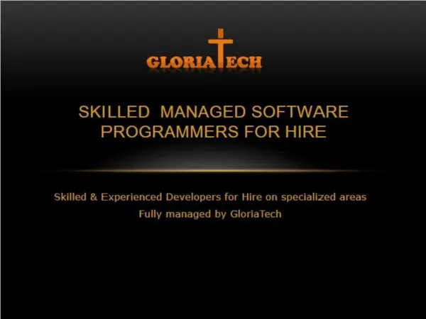 gloriatech development