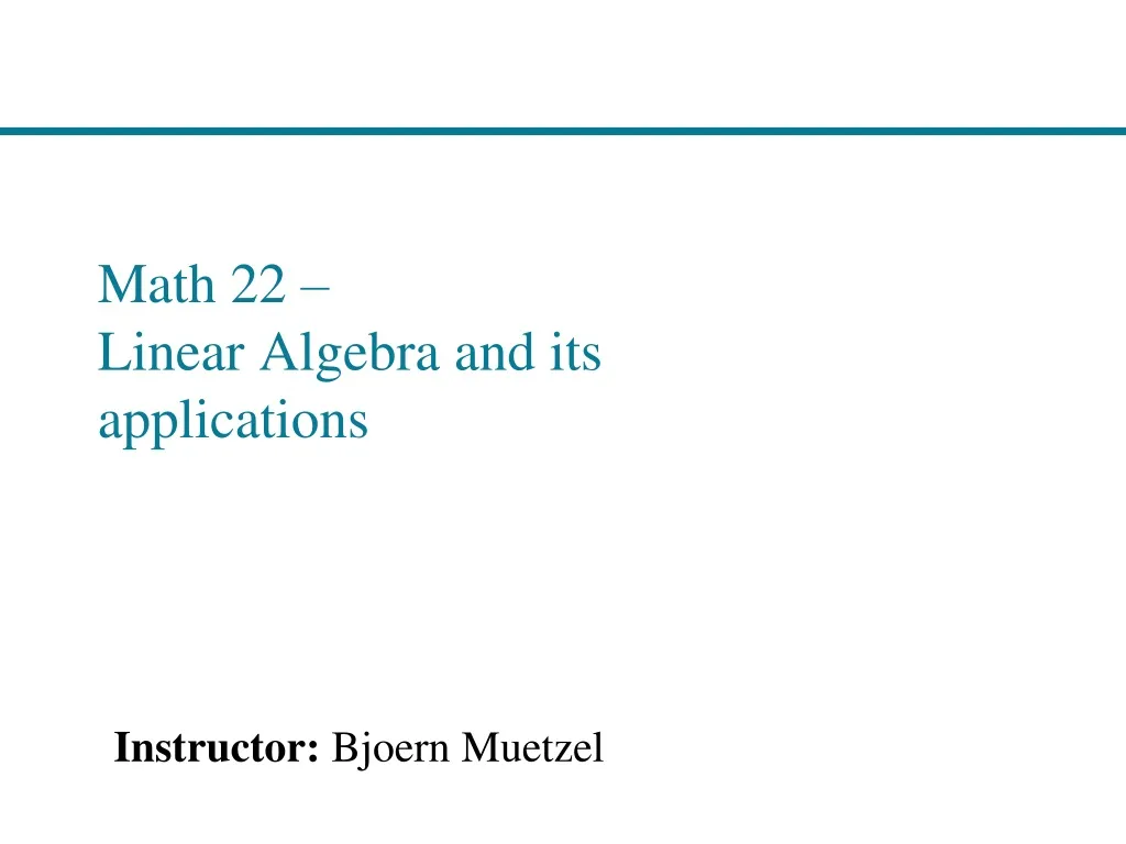 math 22 linear algebra and its applications