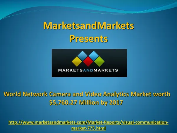 World Network Camera Market by 2017
