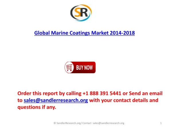 World Marine Coatings Market 2018 Forecast in Research Repor