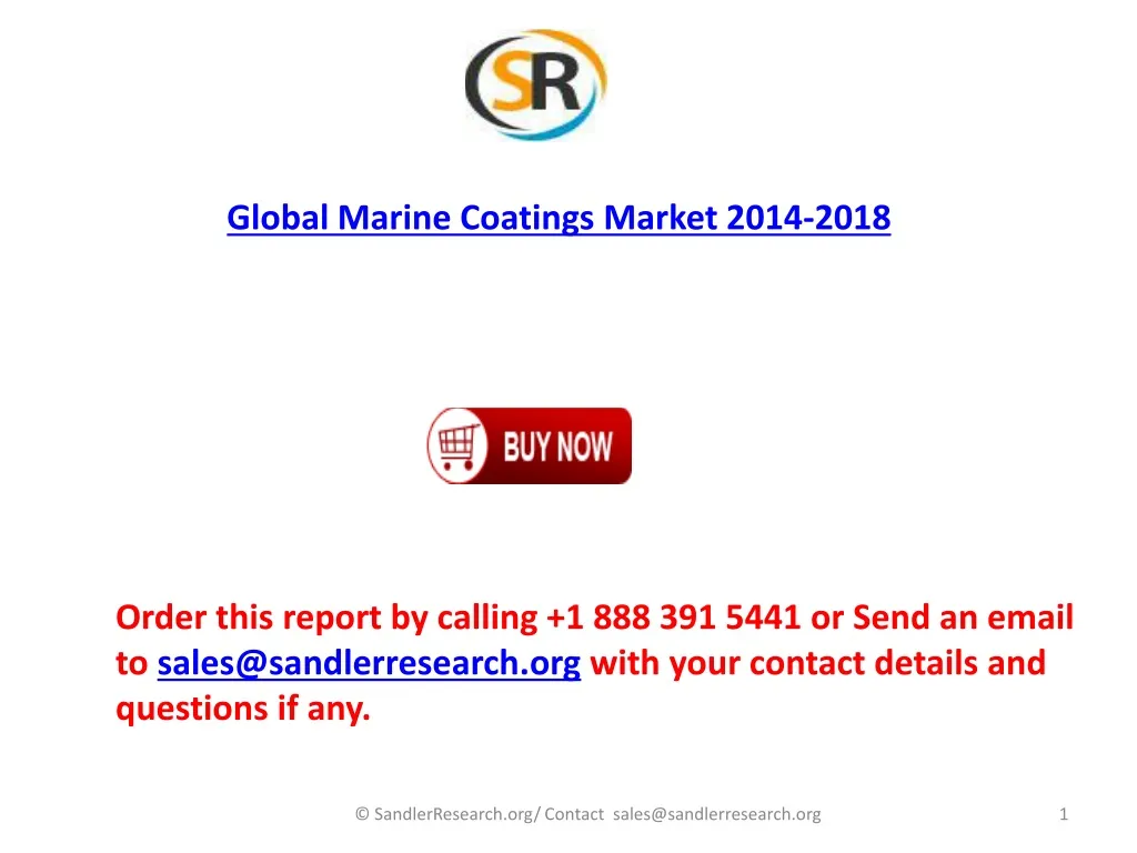 global marine coatings market 2014 2018