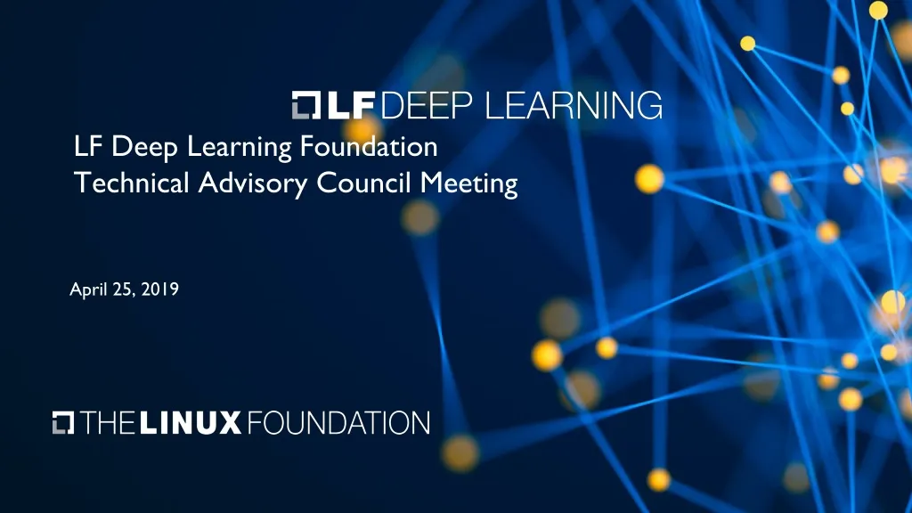 lf deep learning foundation technical advisory council meeting