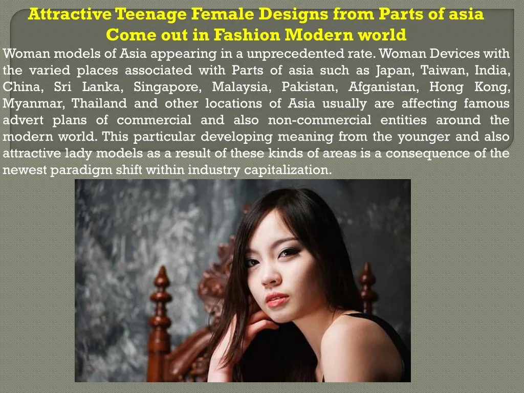 attractive teenage female designs from parts