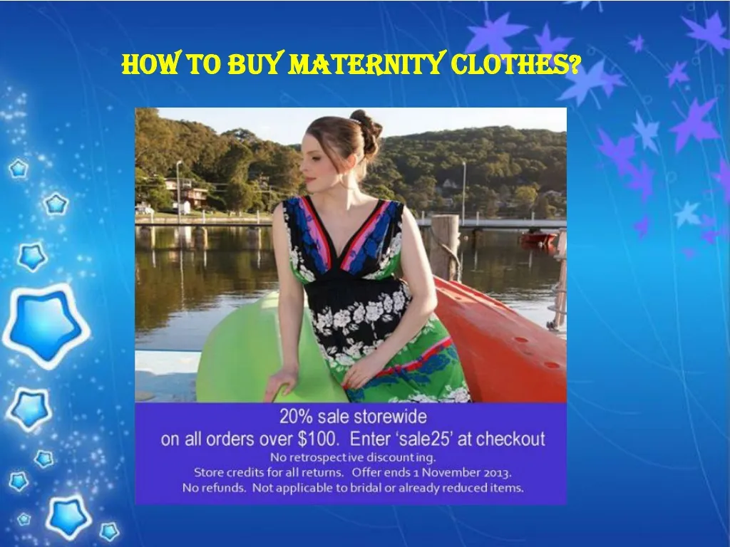 how to buy maternity clothes