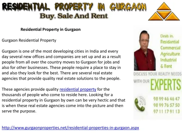 Residential Property in Gurgaon | New Residential Project Gu