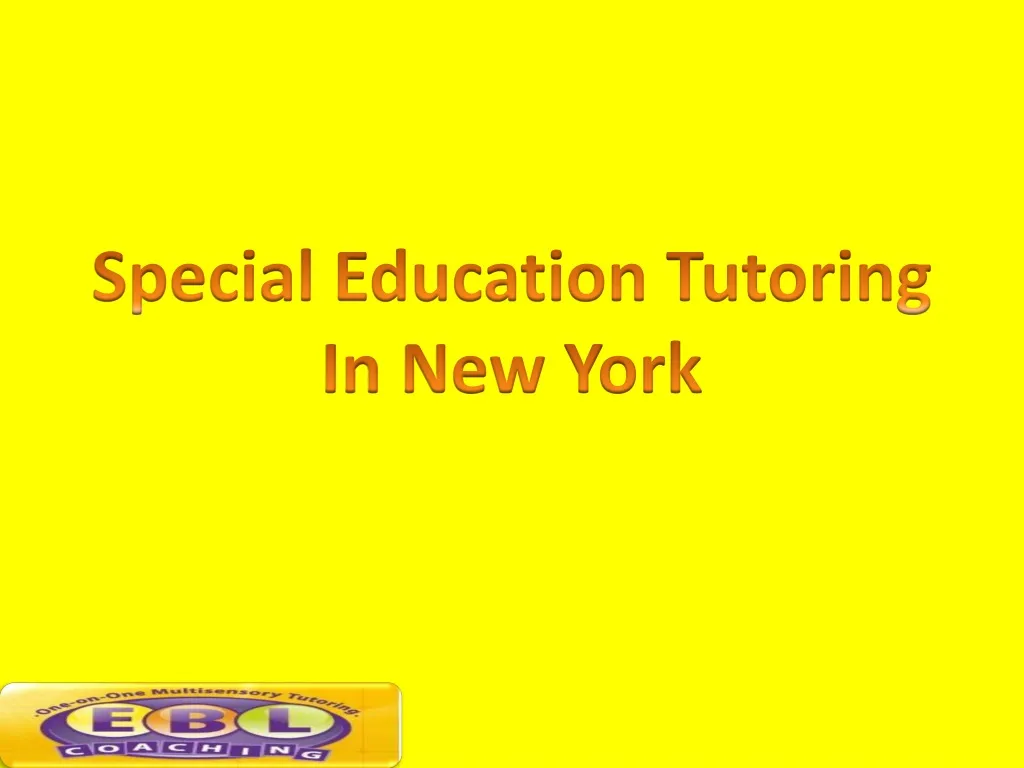 special education tutoring in new york