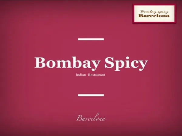 Bombay Spicy Barcelona