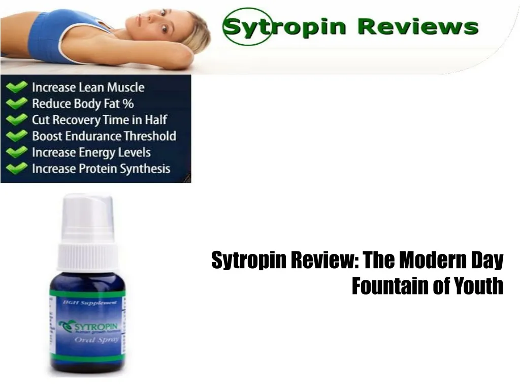 sytropin review the modern day fountain of youth