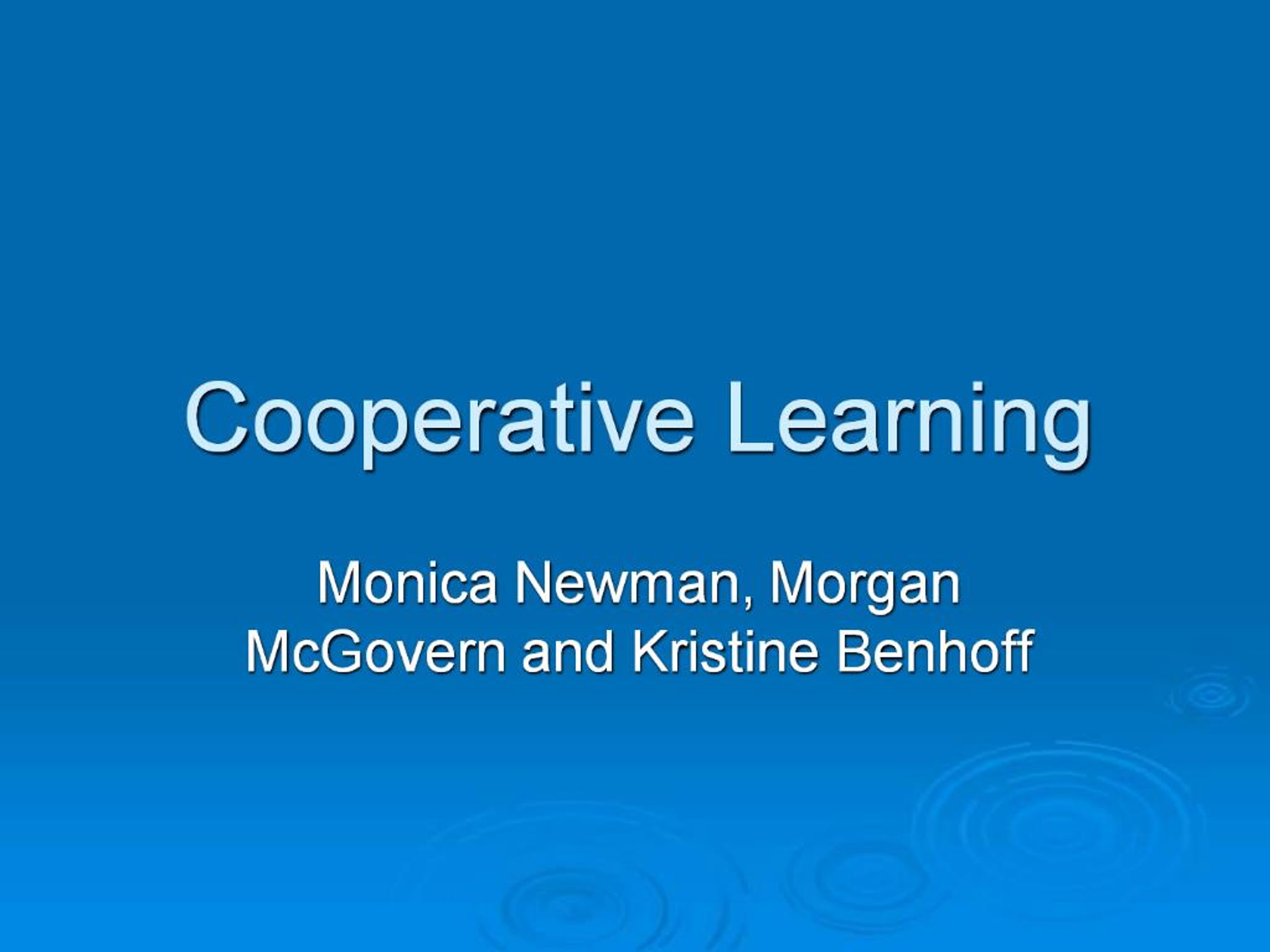 PPT - Cooperative Learning PowerPoint Presentation, free download - ID ...