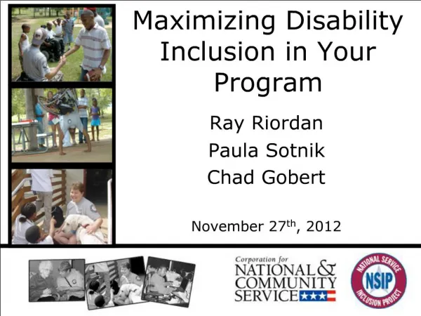 Maximizing Disability Inclusion in Your Program