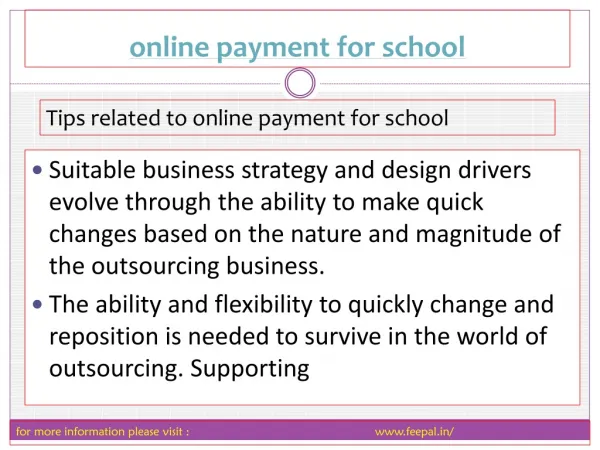 Participants in Online payment for school