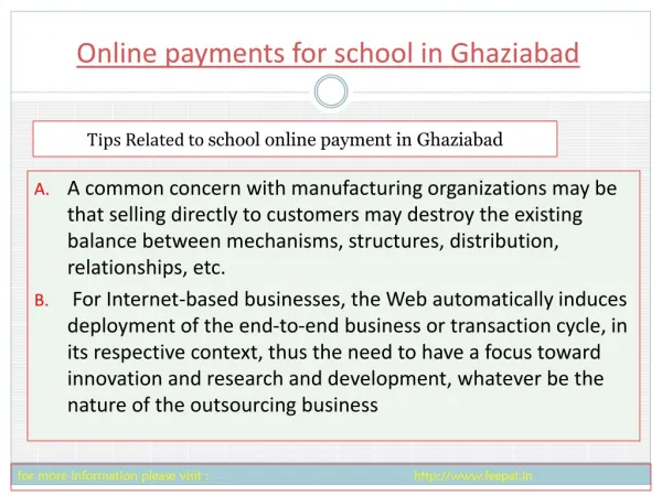 New search about online paymnet for school in Ghaziabad