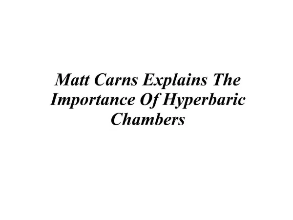 Matt Carns