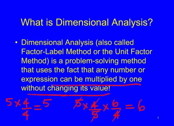 What is Dimensional Analysis