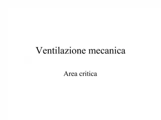 Ventilazione mecanica - slide 1