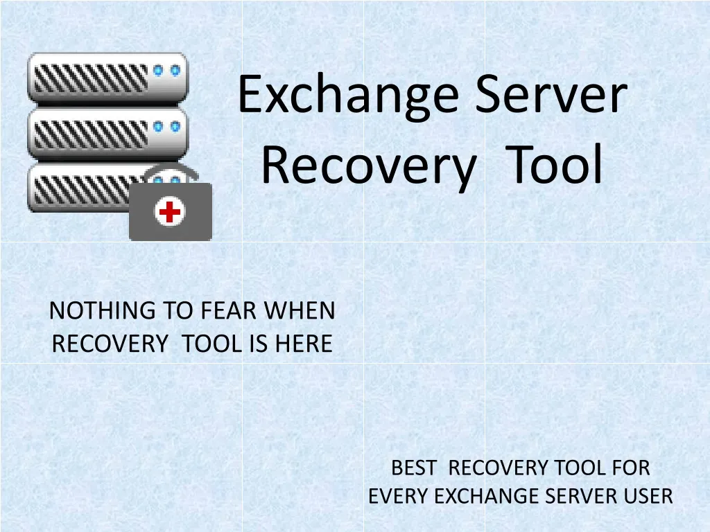 exchange server recovery tool
