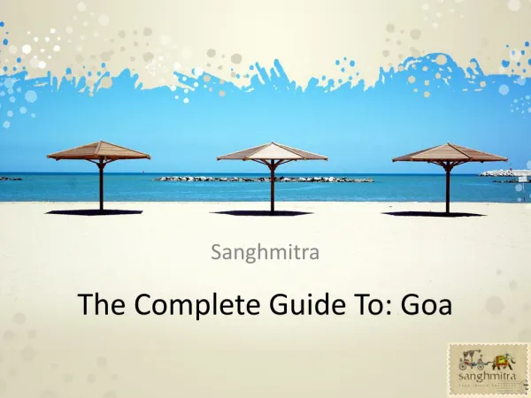 Sanghmitra-The Complete Guide To Goa