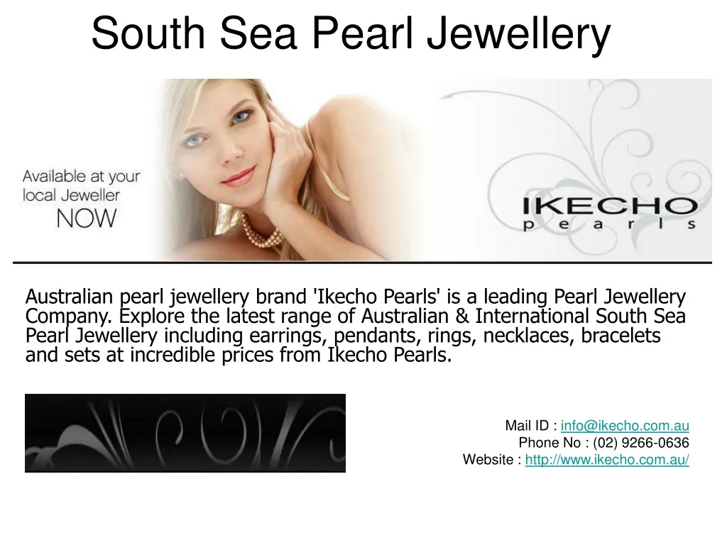south sea pearl jewellery