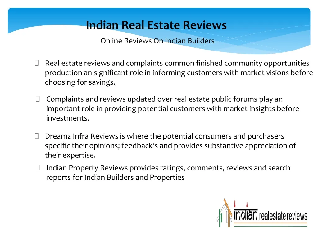 indian real estate reviews