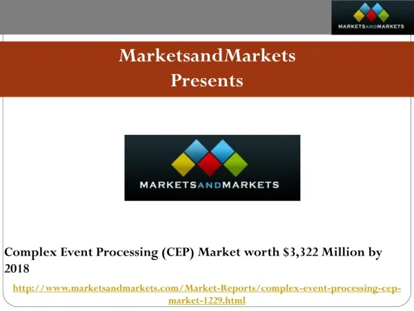 Complex Event Processing (CEP) Market worth $3,322 Million b