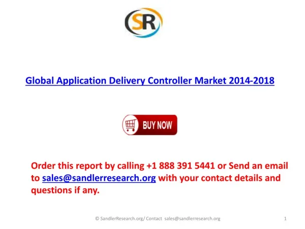 2014-2018 Global Application Delivery Controller Market Fore