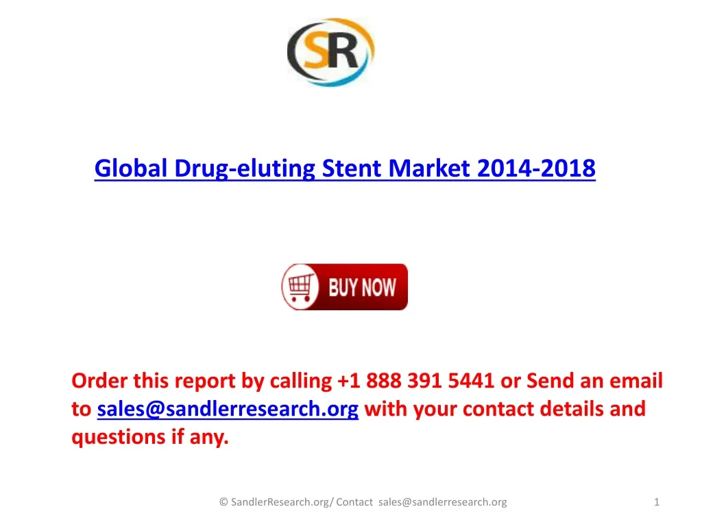 global drug eluting stent market 2014 2018