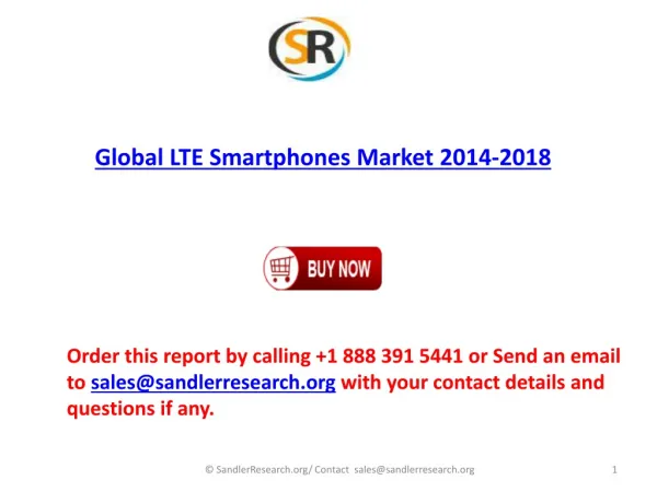 2014-2018 Global LTE Smartphones Market Forecasts