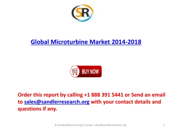 2014-2018 Global Microturbine Market Forecasts