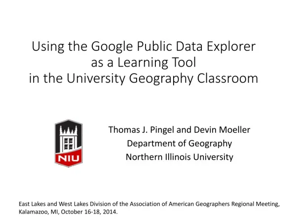 Using the Google Public Data Explorer as a Learning Tool in the University Geography Classroom