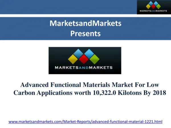 Advanced Functional Ceramics Market For Low Carbon Applicati