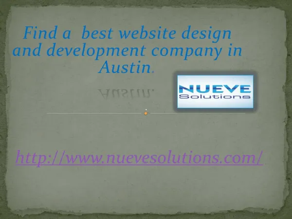 Find a best website design and development company in Austin